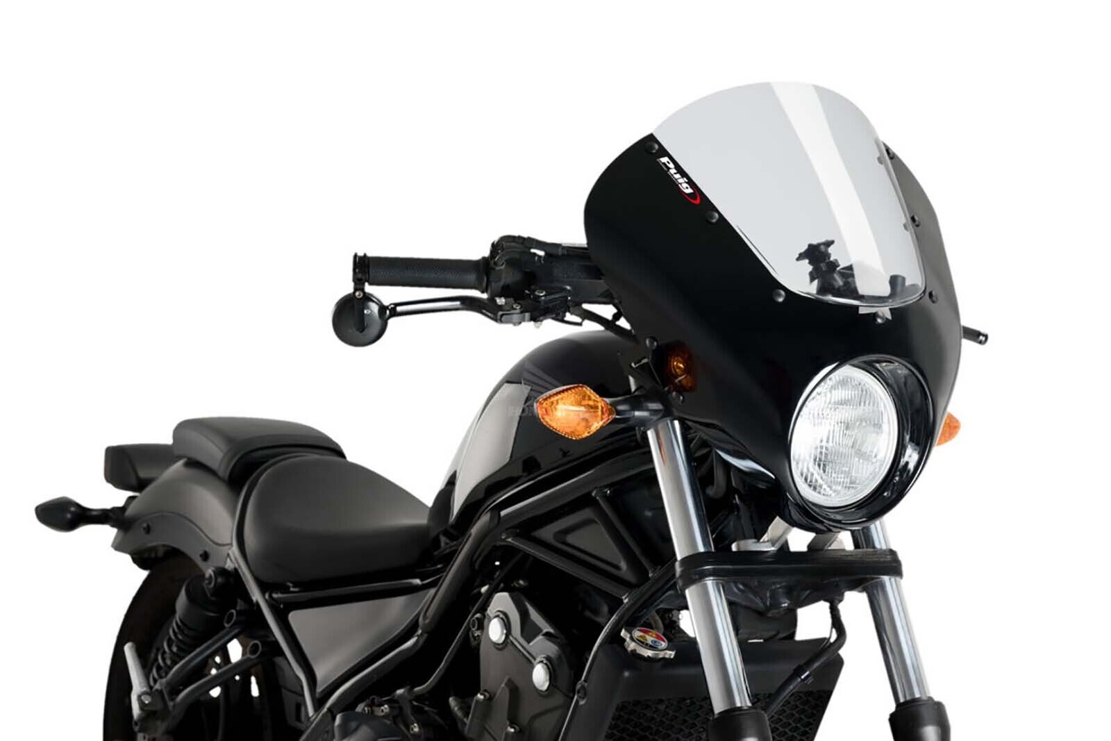 PUIG CUPOLINO SEMICARENATO DARK NIGHT HONDA CMX500 REBEL 17-19 FUME CHIARO