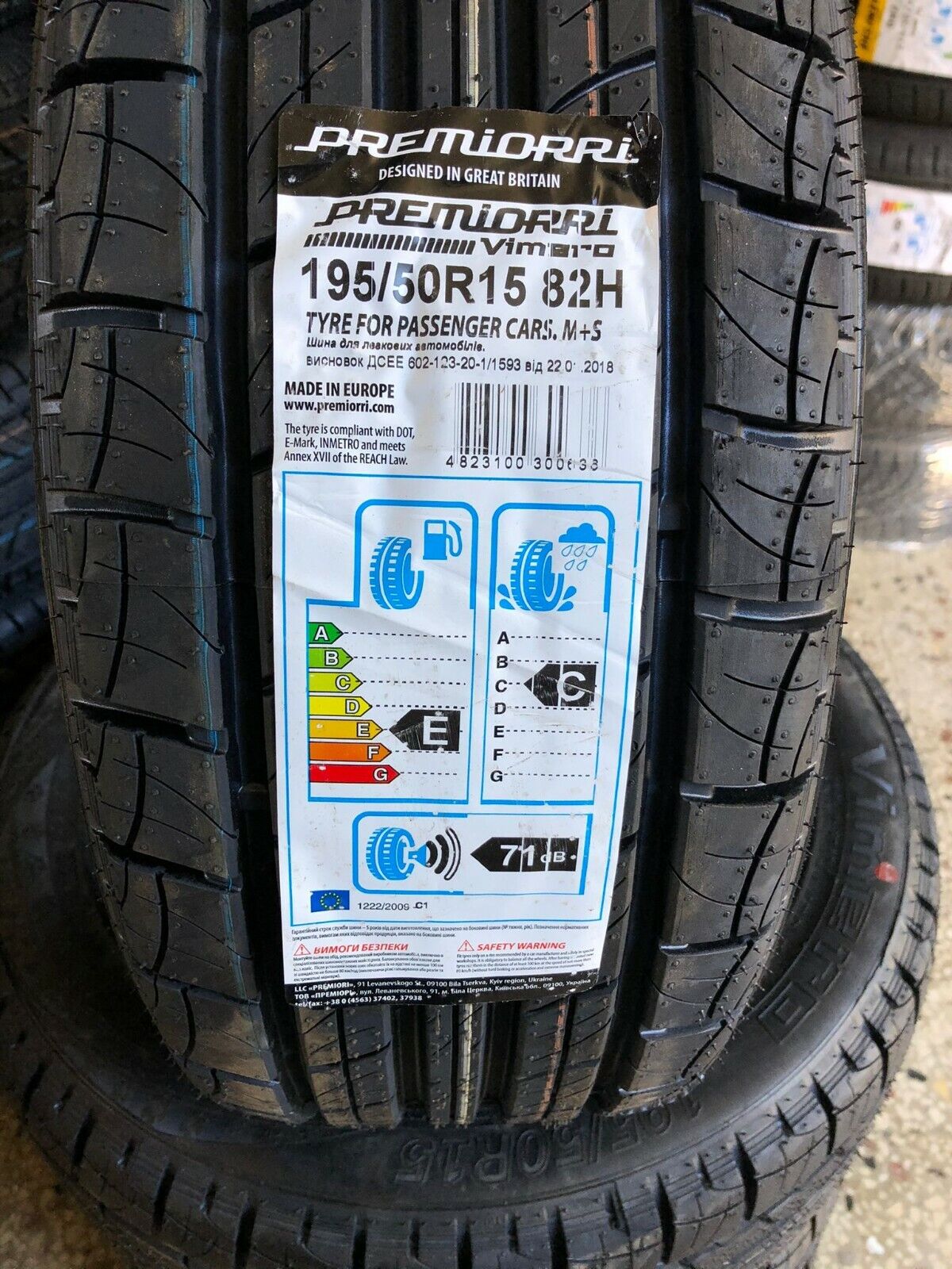 Pneumatici Nuovi 195/50R15 82 H Premiorri Vimero 4 Stagioni M+S 1955015