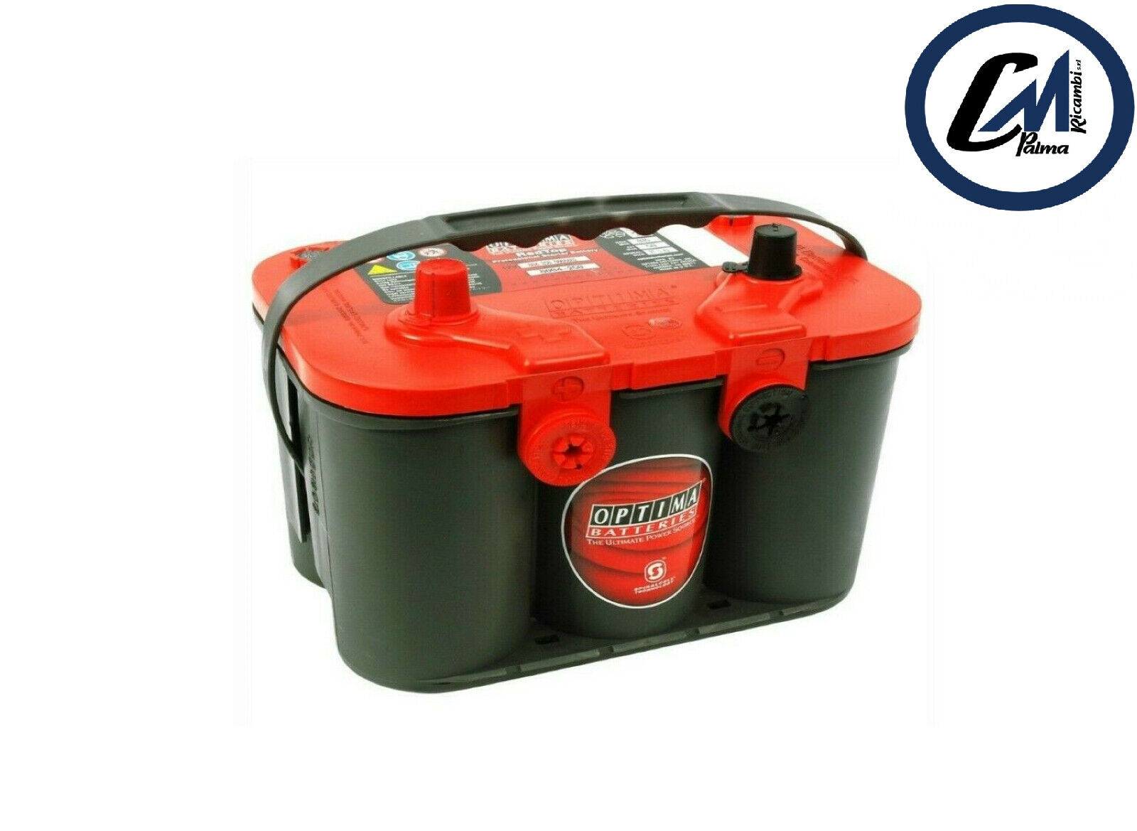 RTU4.2 BATTERIA ORIGINALE OPTIMA® RED TOP 50AH 815A 12V 254x175x200 mm