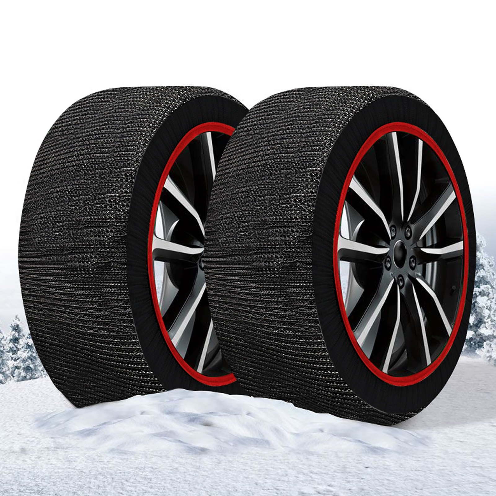 Calze Da Neve per Auto Elettriche SUV 4X4 Camper Caravan Veicoli Commerciali
