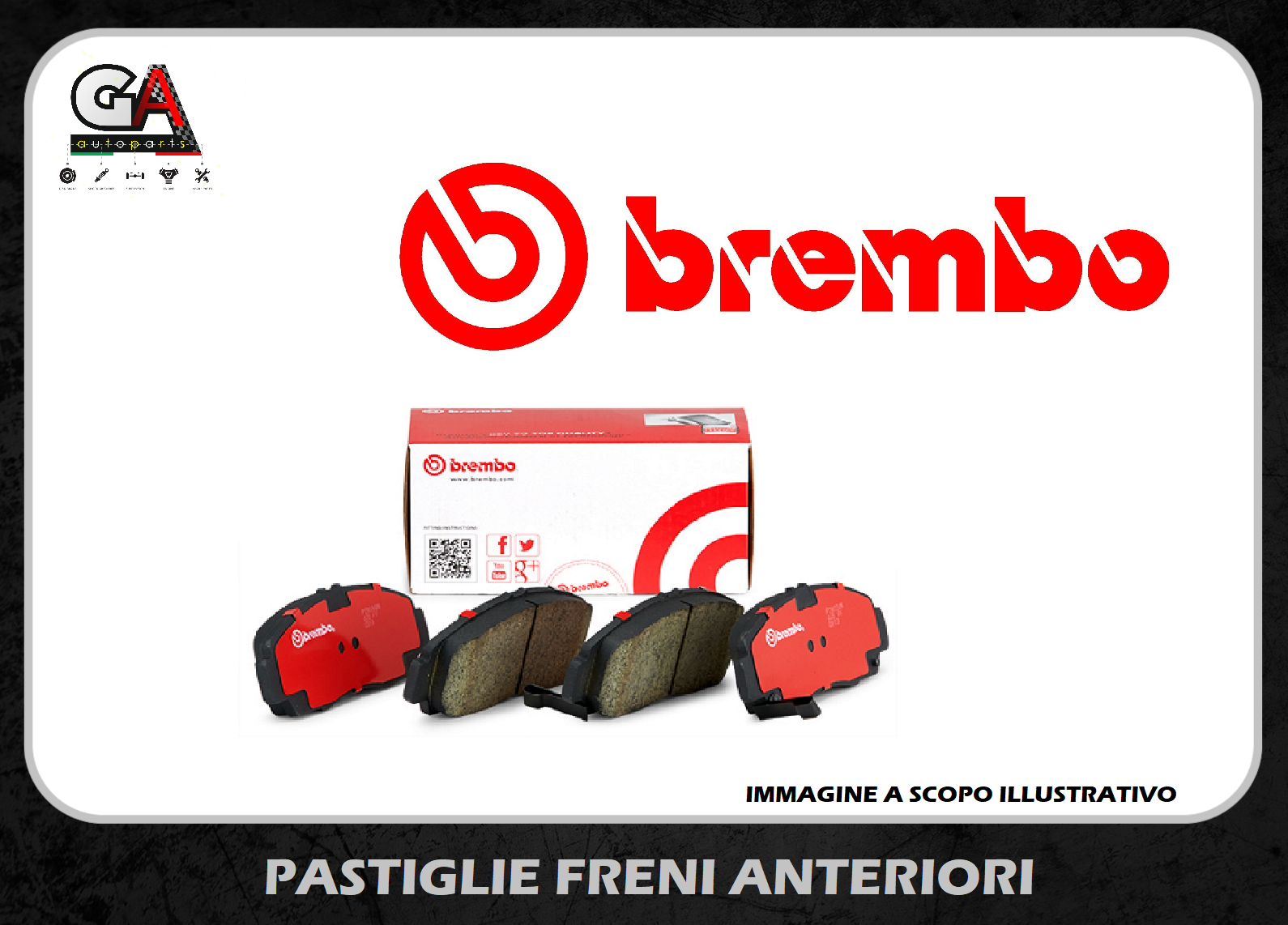 kit 4 Pastiglie freni Golf 7 VII 1.6 TDI Audi A3 anteriori Brembo Pasticche Seat
