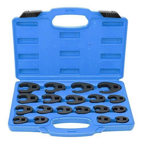 19 Pezzi chiave zampa Set Chiavi Aperta, Chiave Crowfoot Chiavi Metriche (x7v)