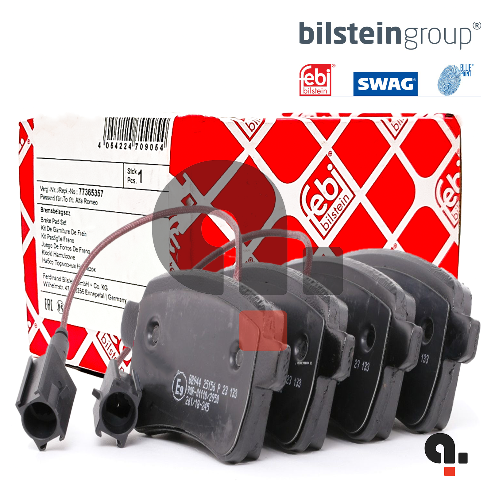 Kit Pastiglie Freno Posteriori Febi Bilstein Alfa Romeo Giulietta 1.4 TB 1.6 2.0