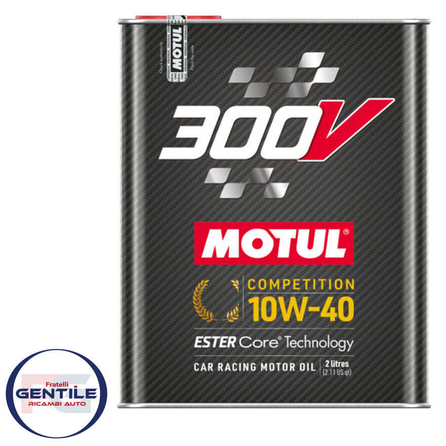 OLIO MOTUL 300V 10W-40 COMPETITION ESTER CORE 2 LT CAR RACING OIL AUTO DA CORSA