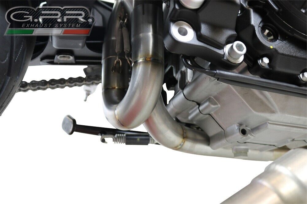 GPR exhaust headers racing satin steel Aprilia Shiver 900 2017-2020