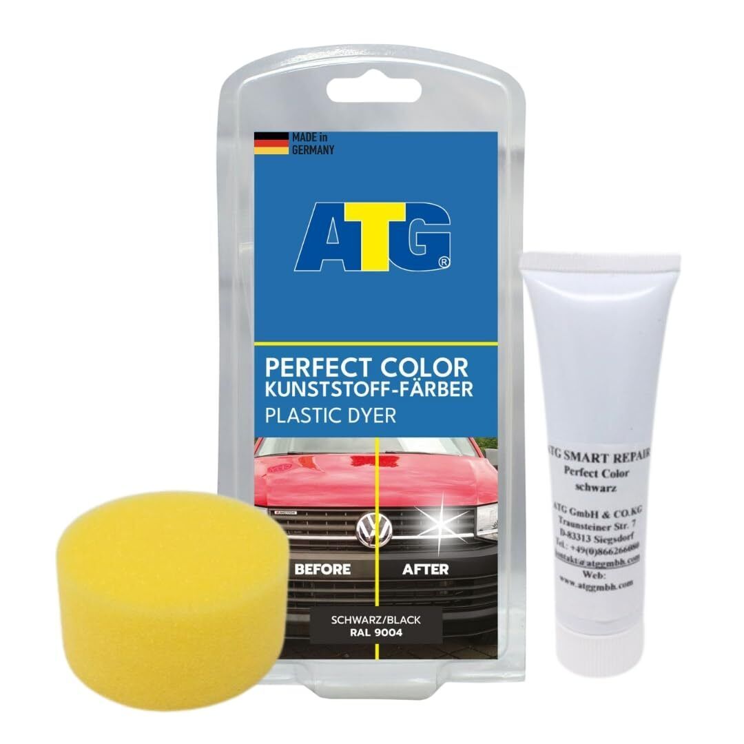 ATG Rinnova plastiche auto nero - Ravviva plastiche auto esterno - Rinnova pl...