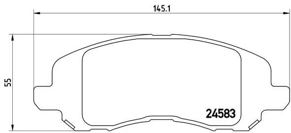 Pastiglie freno P 18 001 BREMBO per JEEP DODGE MITSUBISHI CHRYSLER