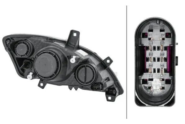 Faro Sx H7/H7/H7 1EG 009 627-011 HELLA per MERCEDES-BENZ VITO / MIXTO Furgone