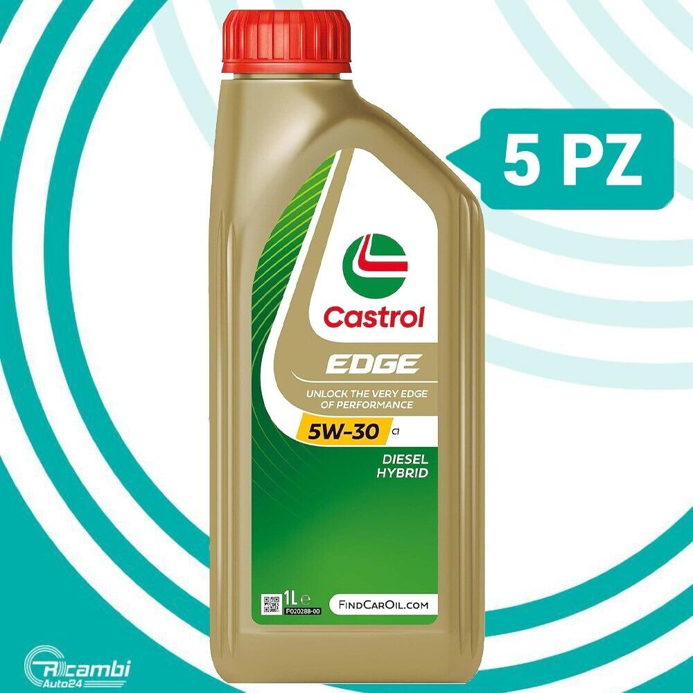 OLIO MOTORE CASTROL EDGE 5W30 C1 JAGUAR STJLR.03.5005 TITANIUM FST 5 LITRI