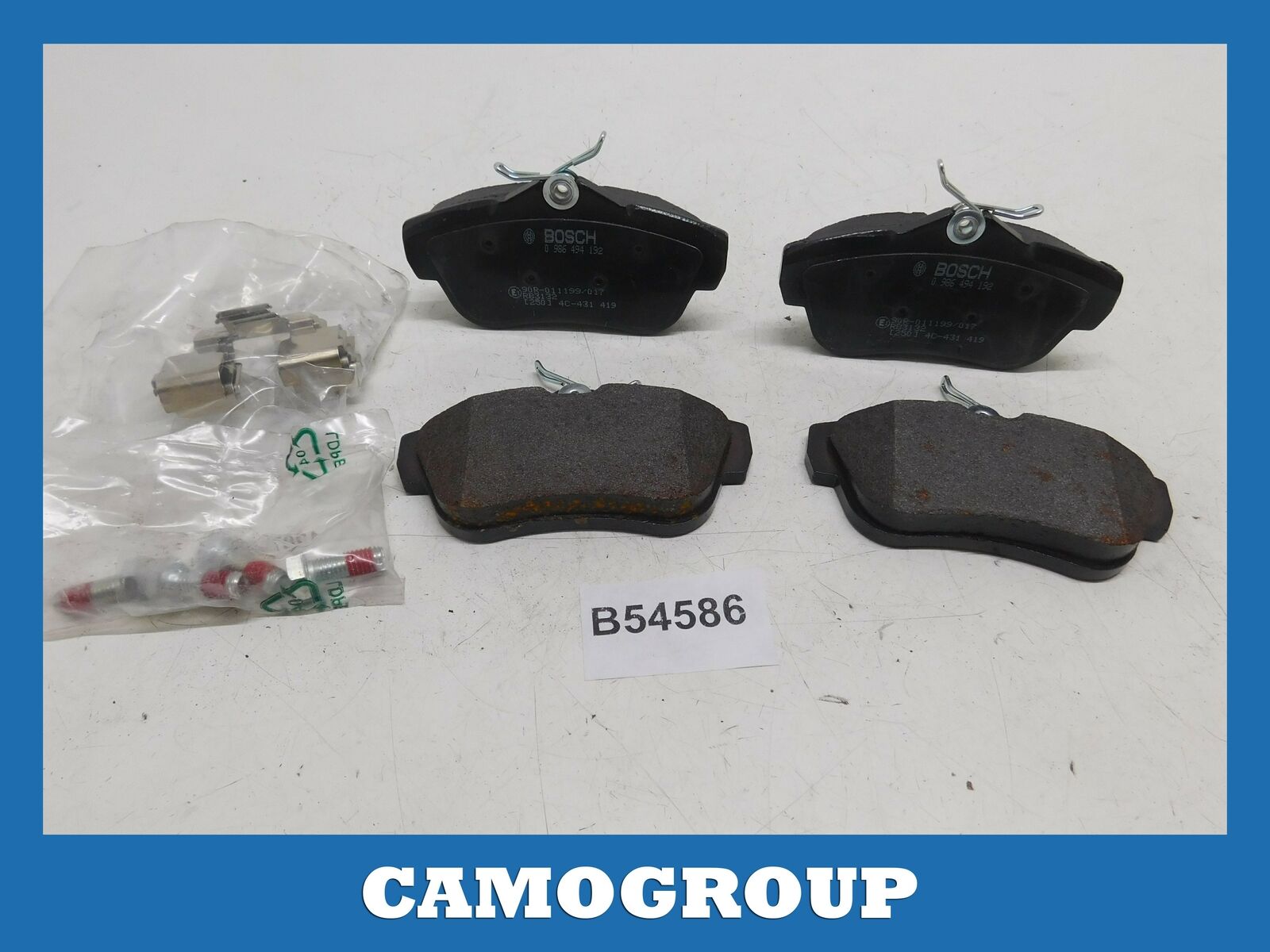 PASTICCHE PASTIGLIE FRENO POSTERIORI REAR BRAKE PAD BOSCH PER FIAT SCUDO 2