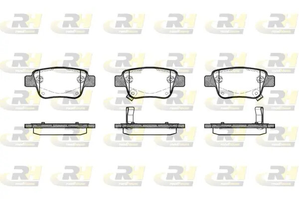 Pastiglie freno Assale posteriore 21047.02 ROADHOUSE per TOYOTA AVENSIS