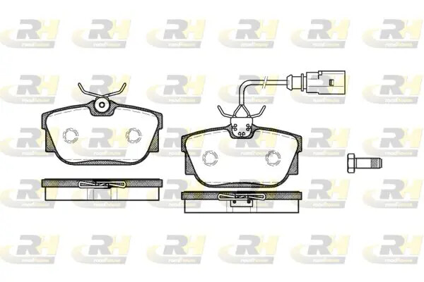 Pastiglie freno Assale posteriore 2767.01 ROADHOUSE per VW SHARAN