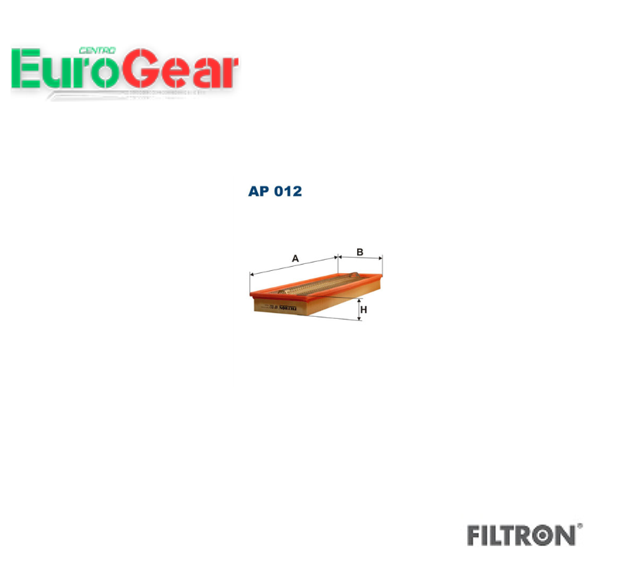 Filtro Aria Filtron AP 012 for Mercedes-Benz / Puch