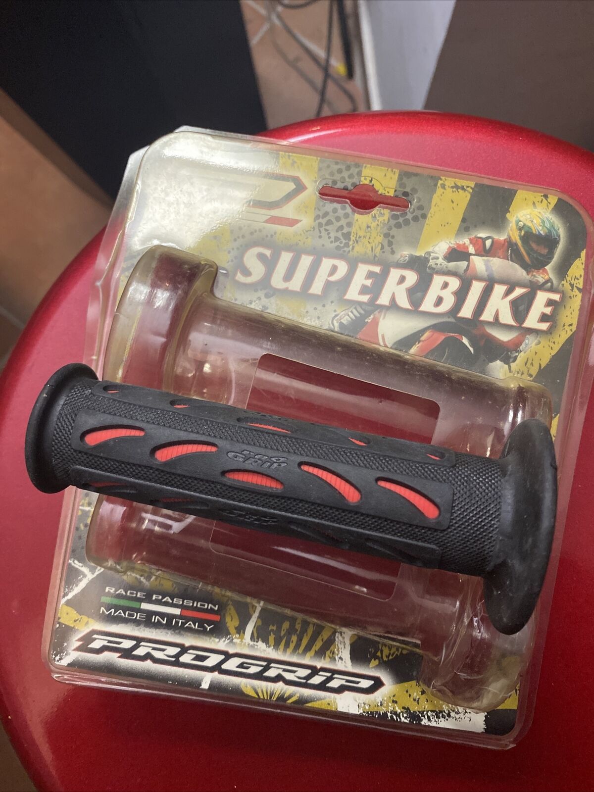 MANOPOLA Progrip SOLO SX NUOVA PG0724 GONT RED-BLACK 22-25 Superbike