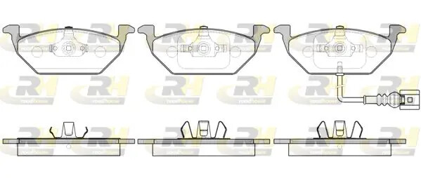 Pastiglie freno Assale anteriore 2633.41 ROADHOUSE per AUDI VW SKODA SEAT