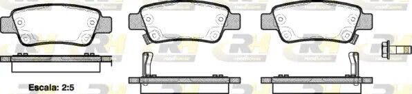 Pastiglie freno Assale posteriore 21290.02 ROADHOUSE per HONDA CR-V III CR-V IV