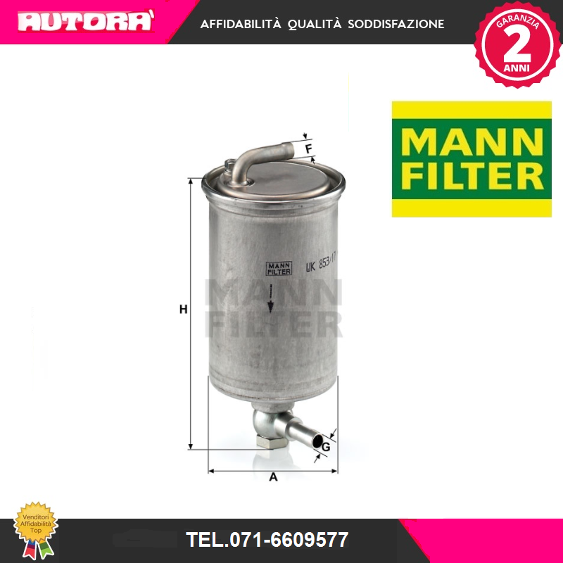 WK85317 Filtro carburante (MARCA MANN FILTER).