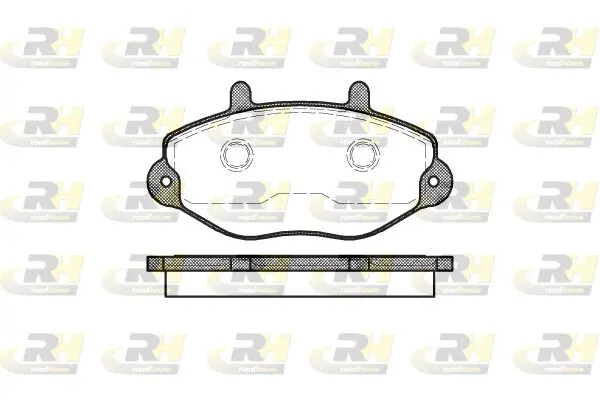 Pastiglie freno Assale anteriore 2392.00 ROADHOUSE per FORD TRANSIT Autobus