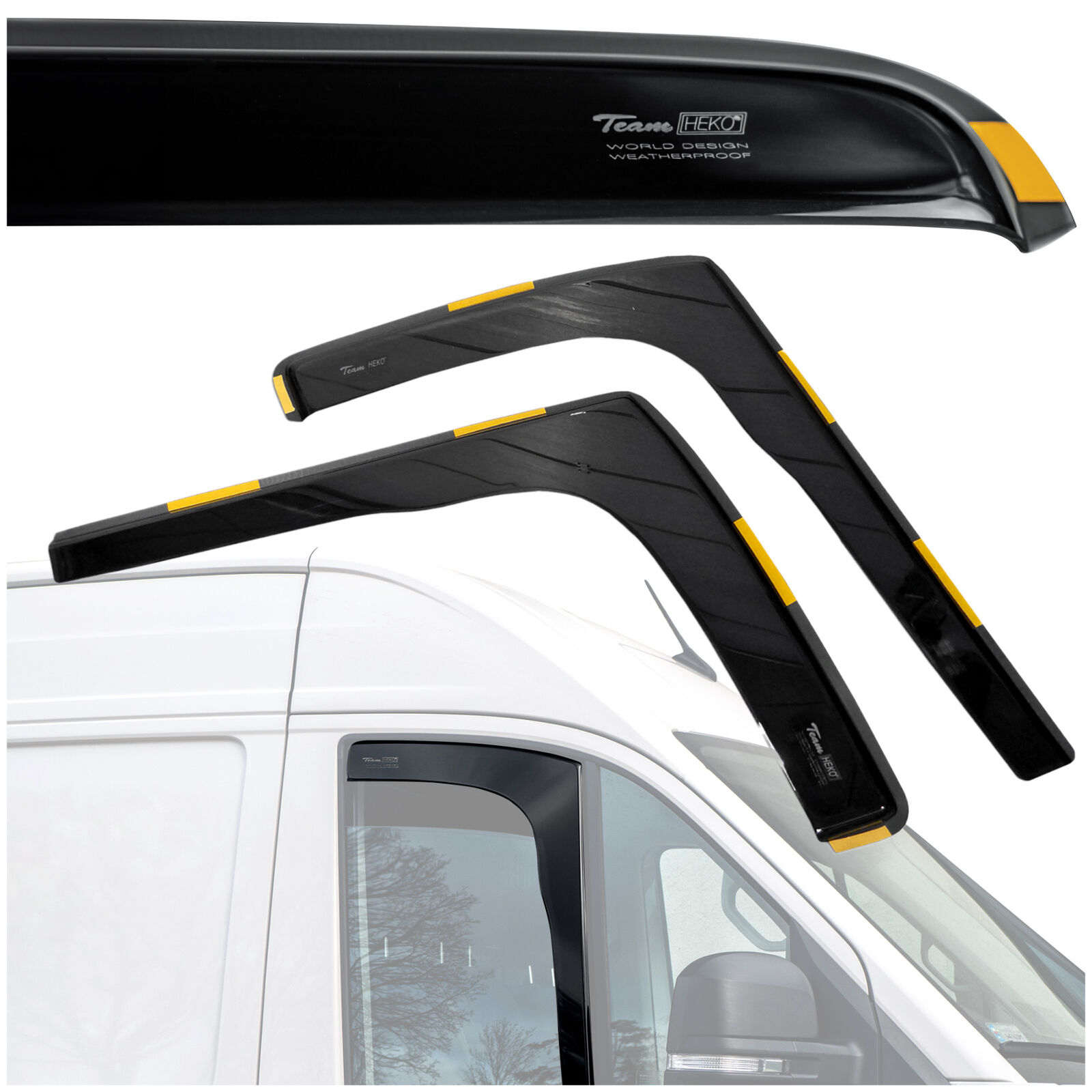 HEKO Deflettori aria antivento per RENAULT MASTER, MASCOTT 1998-2010 | 2 Pezzi