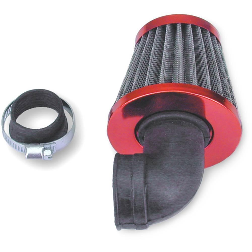 FILTRO TNT TIPO KN ROSSO ANODIZZATO 28MM-35MM CURVA 90