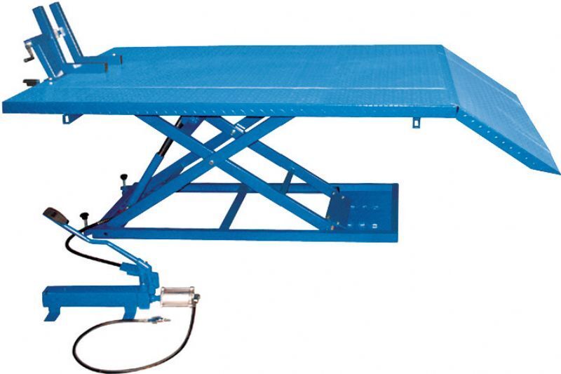 PONTE SOLLEVATORE IDRAULICO POMPA A PEDALE E PNEUMATICA MOTO QUAD FERVI S013