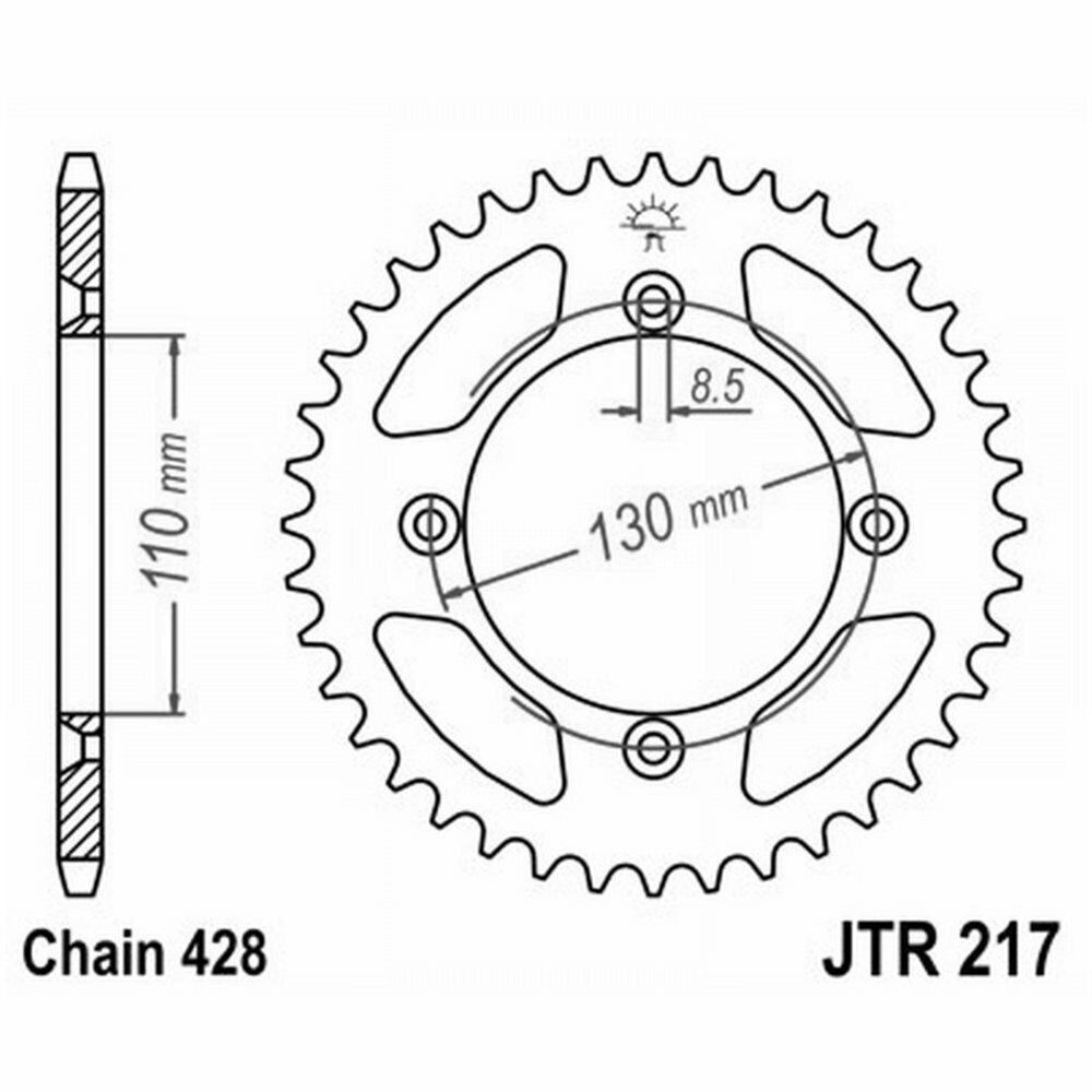CORONA JT 217 z56  PER HONDA 85 CR R RB 2003-2004
