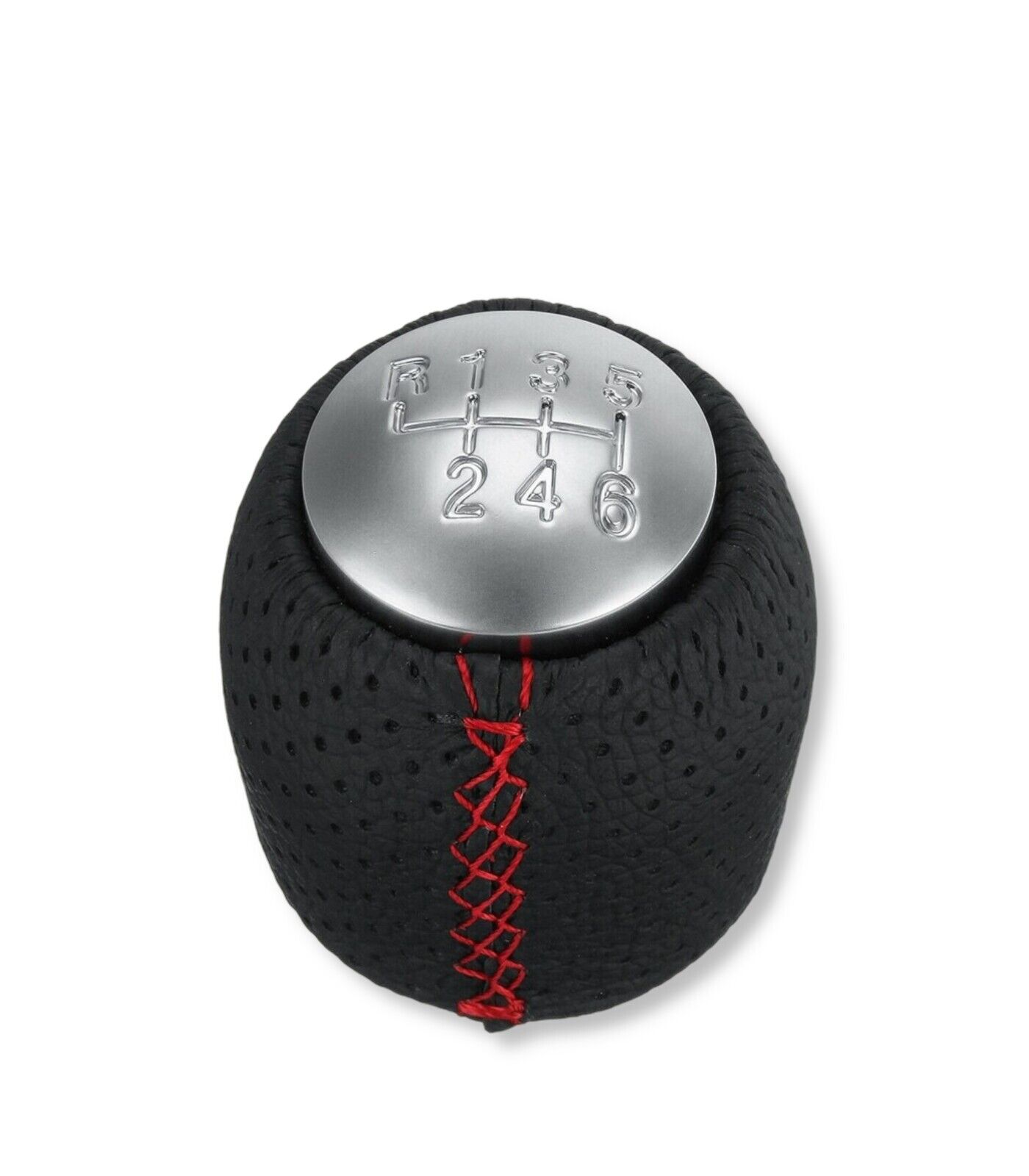 POMELLO CAMBIO 6 MARCE COMPATIBILE CON ALFA 159 SPIDER BRERA CON CUCITURE ROSSE