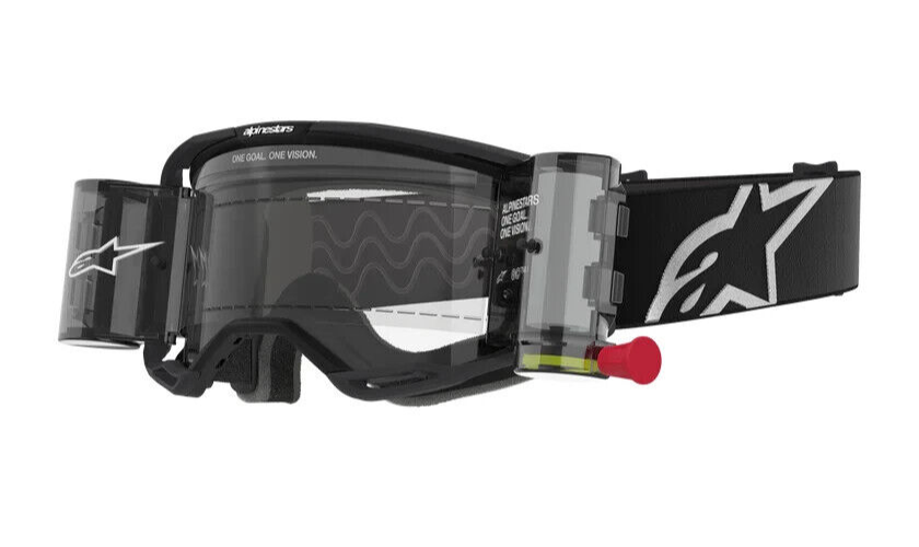 MASCHERA [ALPINESTARS] VISION 8 CORP GOGGLE ROLL OFF - NERO / TRASPARENTE