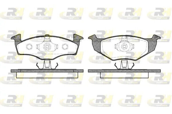 Pastiglie freno Assale anteriore 2609.10 ROADHOUSE per VW SEAT SKODA