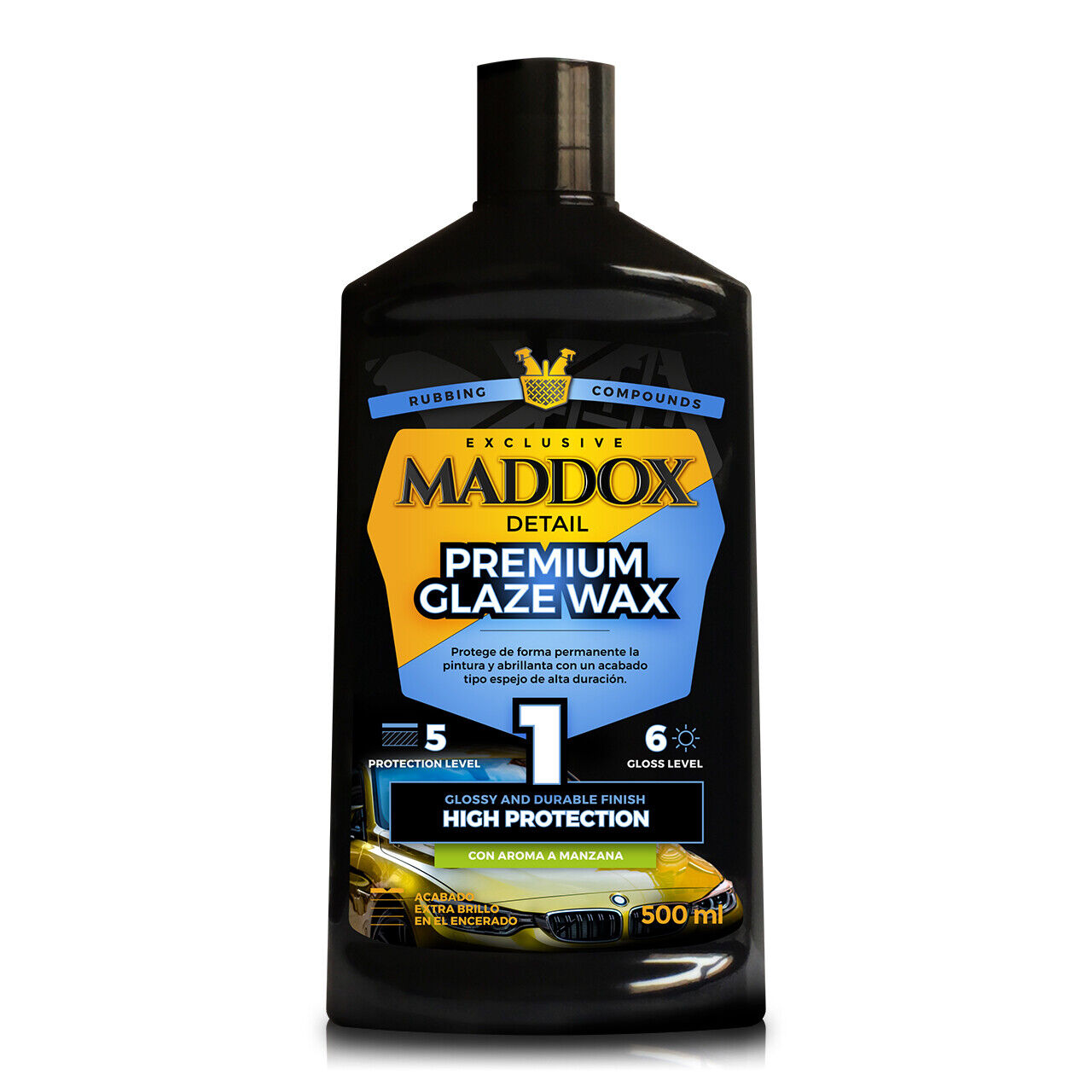 Maddox Detail - Premium Glaze Wax - Abrillantador. Cera Carnauba Premium 500ml