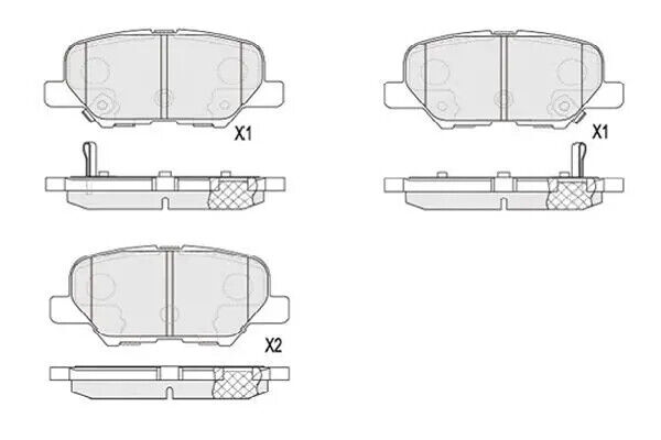 Pastiglie freno KBP-5551 KAVO PARTS per MITSUBISHI MAZDA