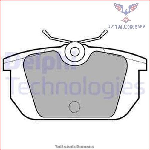 LP522 Kit pastiglie pattini freno Delphi Posteriore per ALFA ROMEO SPIDER GTV 1