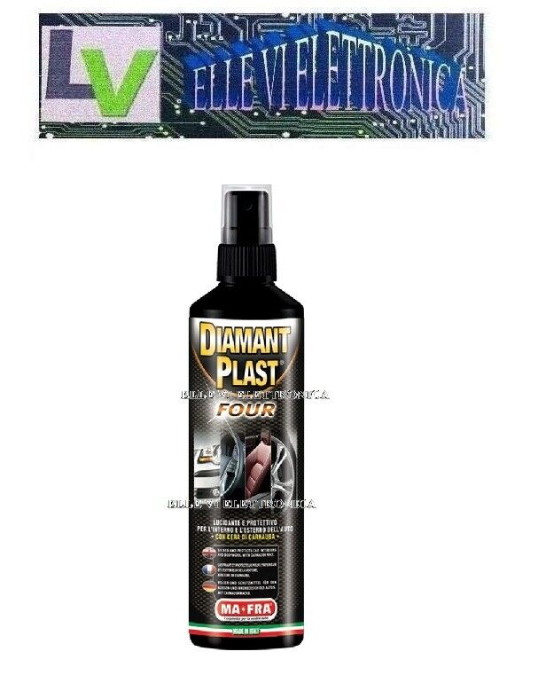 13-21 DIAMANT PLAST FOUR Lucidante Cruscotti Protettivo Pelle Base Carnauba