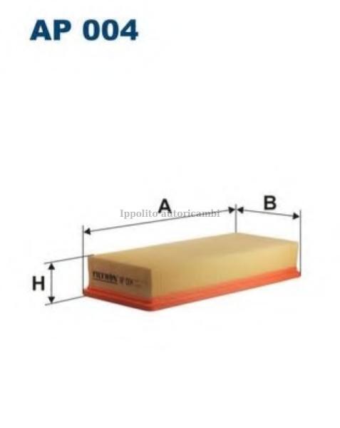 AP004 FILTRO ARIA HURTH 150, HURTH 234, HURTH IIM234, CITROËN 1444K8, FORD 50058