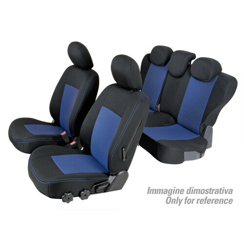 LUCH Set Coprisedili Superior - Nero/Blu per Toyota Rav4 (11/17>02/19) Hybrid