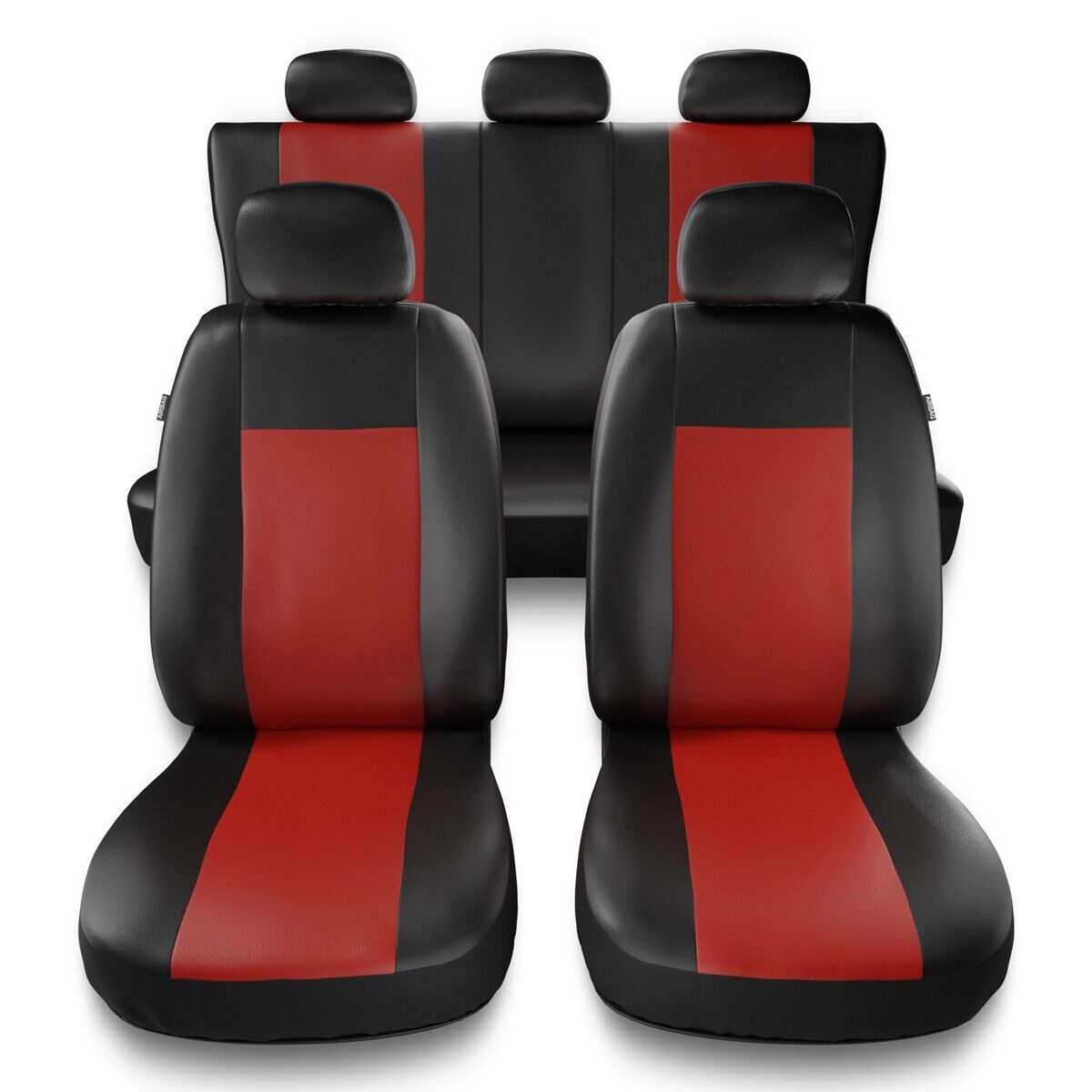 Universale Set coprisedili auto per ALFA ROMEO MiTo (similpelle) - Rosso - CM-RD