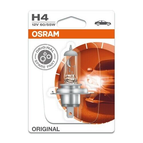 H4 OSRAM LAMPADA PROIETTORE AUTO MOTO 12V Original Line  H4 - 60/55W - P43t