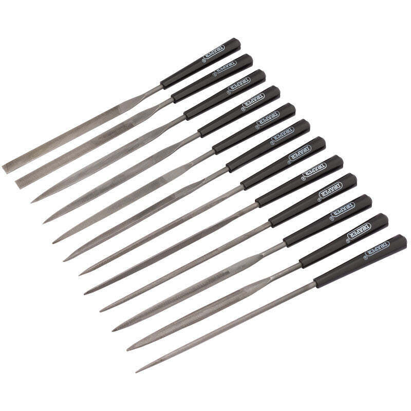 Set Di Lime Fini Professionali 140Mm (12 Pezzi)