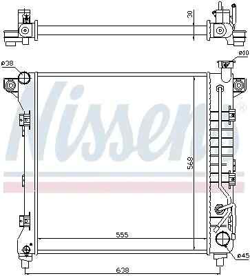 Radiatore Alette di raffreddamento saldate 60998 NISSENS
