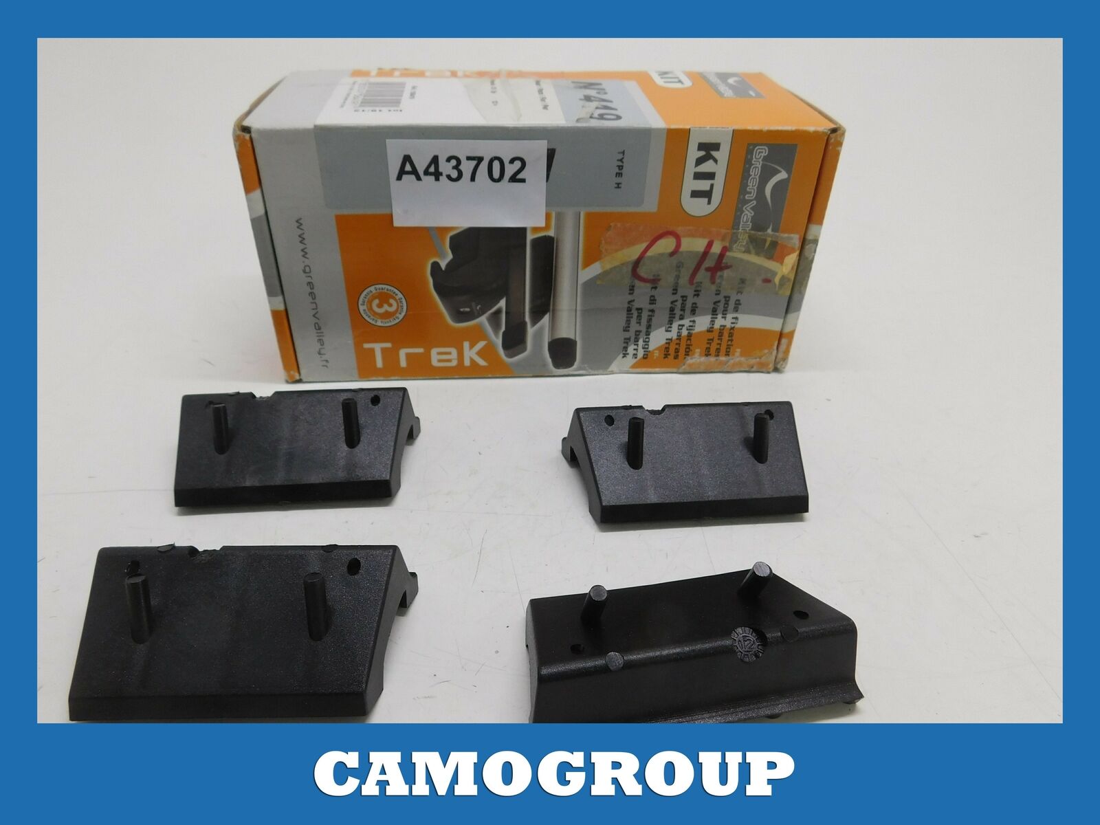 KIT FISSAGGIO BARRE GREEN VALLEY TREK BAR FIXING SET FIAT PANDA DAL 2012 156419