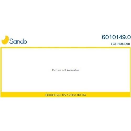 Motorino D'avviamento Sando 6010149.0 per Fiat