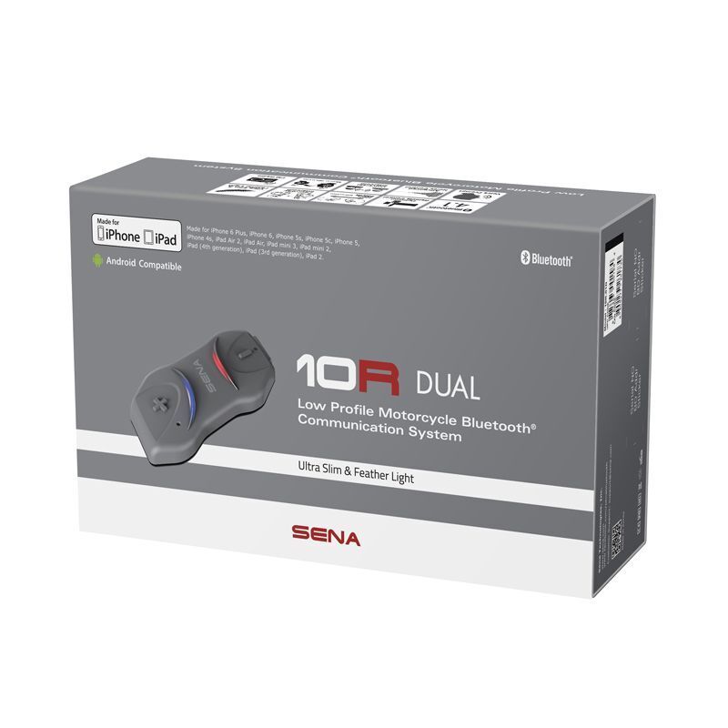 Interfono Moto Sena 10R Dual Pack BLUETOOTH® Fino a 4 partecipanti
