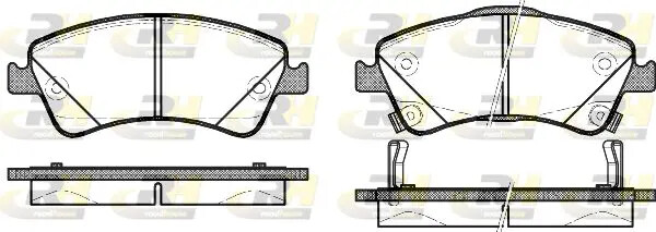 Pastiglie freno Assale anteriore 21341.12 ROADHOUSE per TOYOTA VERSO AURIS