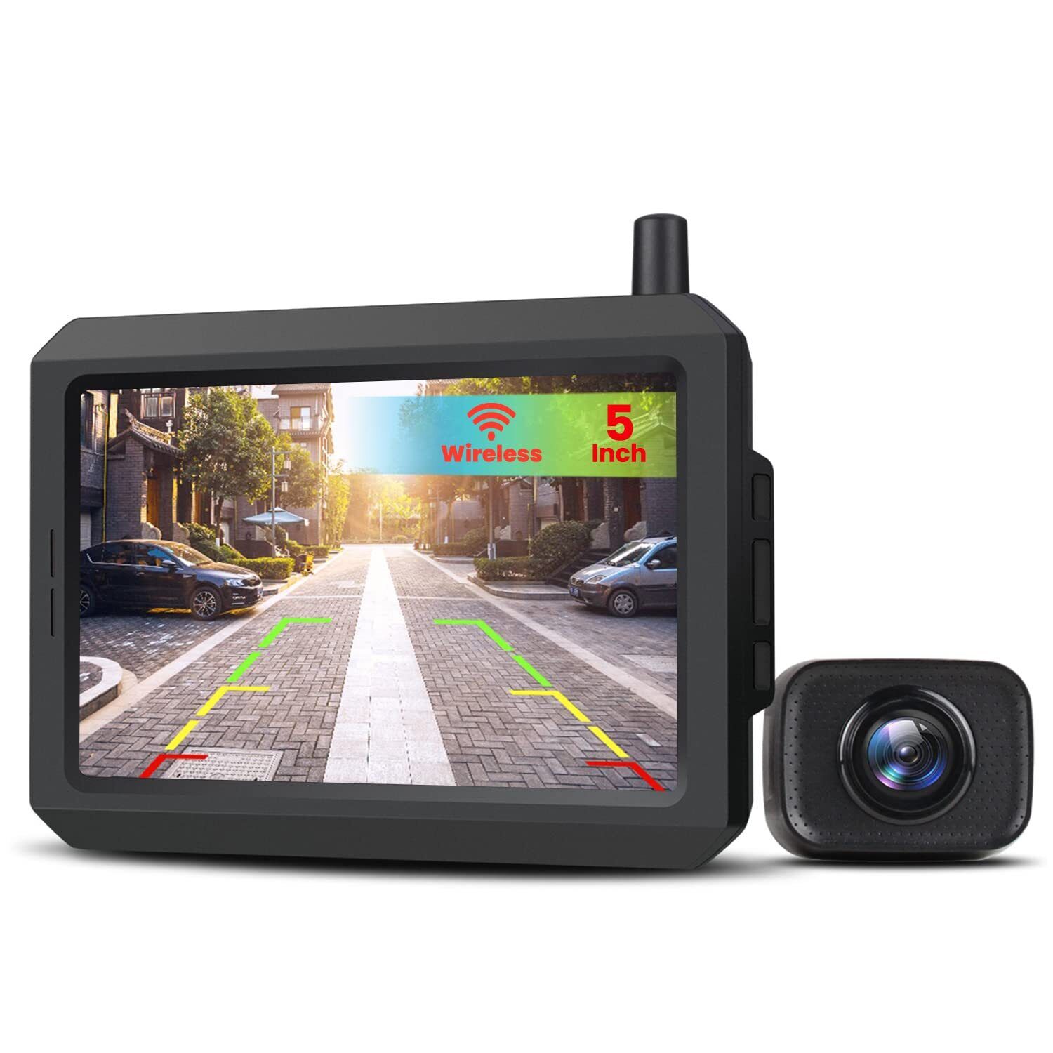 AUTO-VOX W7 Telecamera Retromarcia per Auto con Monitor LCD da 5 '' Assistenz...