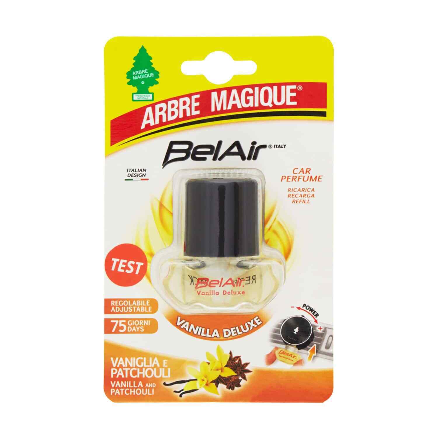 Arbre Magique Belair Giugiaro, Ricarica Deodorante Auto Liquido, Vanilla