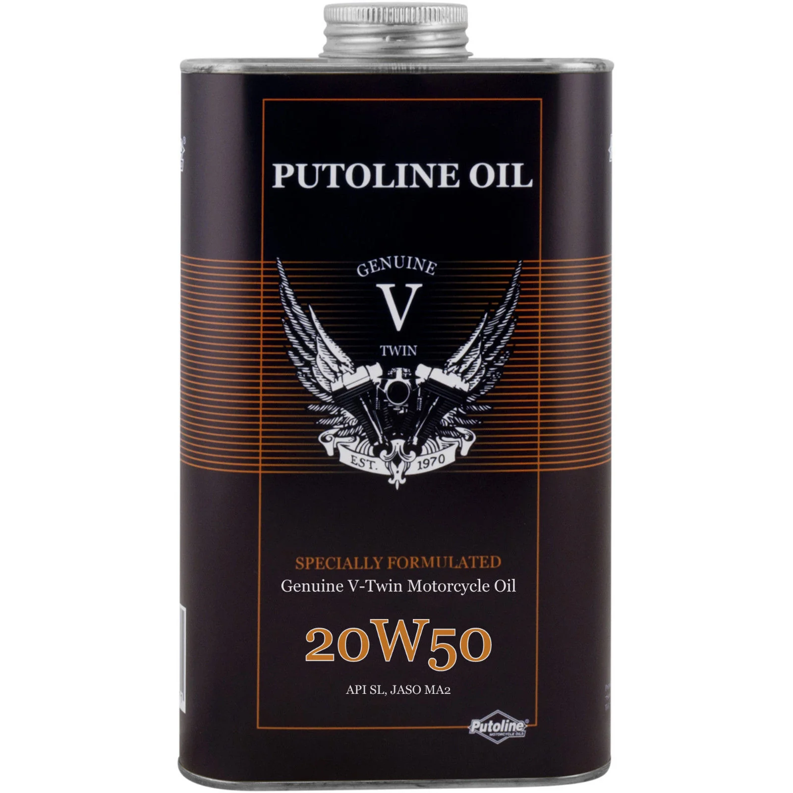 Olio Motore Sintetico Per Harley-Davidson Putoline Genuine V-Twin 20W-50 1L