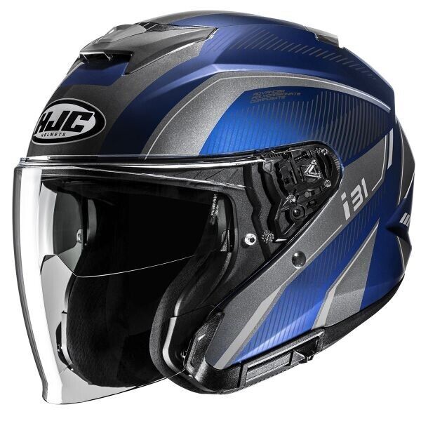 Casco HELMET MOTO E2206 Doppia VISIERA JET HJC i31 RENO MC2 TAGLIA XXL