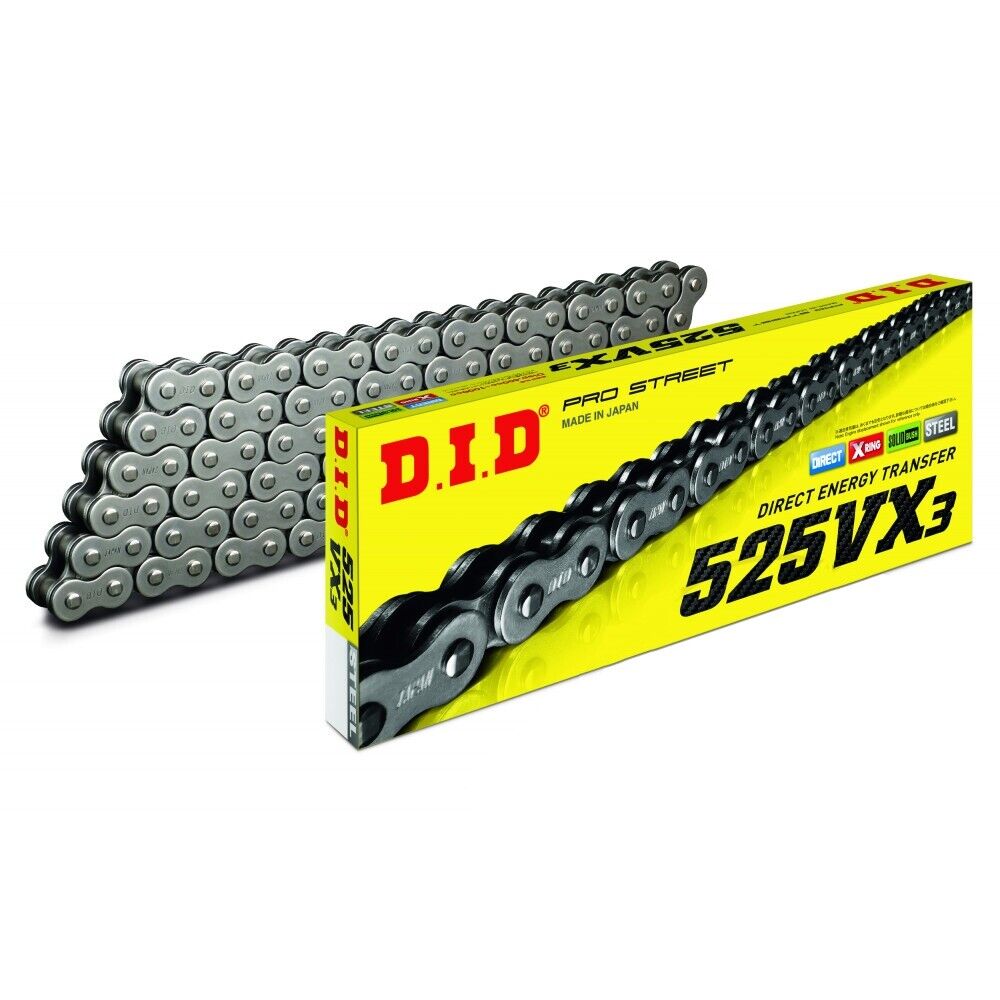 Catena Trasmissione DID X-ring 525VX3/114 con chiusura a Rivetto