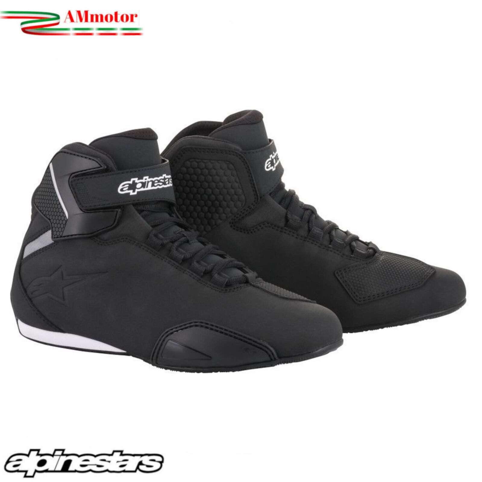 Scarpe Da Moto Alpinestars Sektor Black Uomo Protezioni N 41 Sportive Scarpette