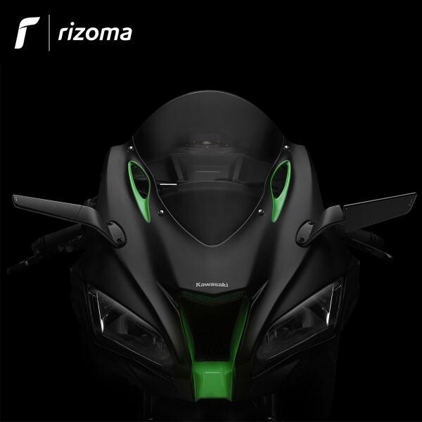 COPPIA SPECCHIETTI RACING RIZOMA STEALTH ALLUMINIO NERI KAWASAKI ZX10 2021-2023